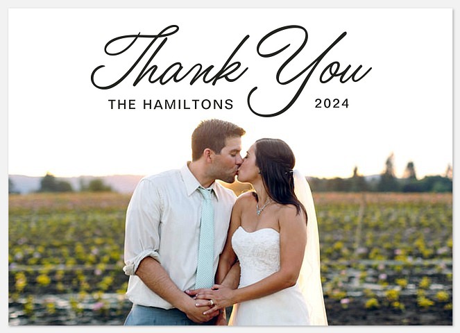 Simply Scripted Wedding Thank You Cards