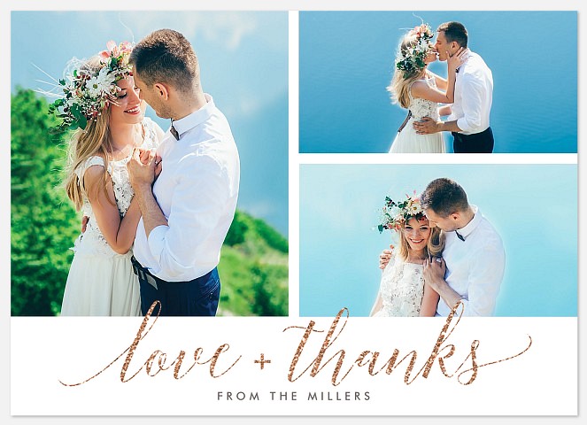 With Love & Thanks Wedding Thank You Cards