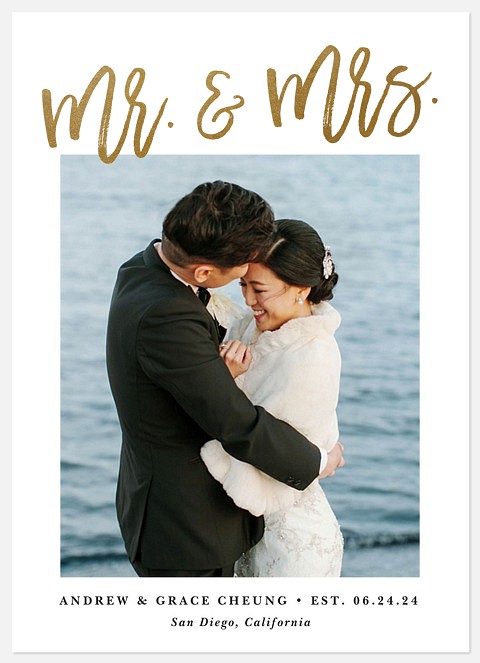 Blissful Titles Wedding Announcements