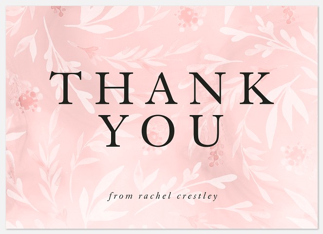 Fresh Floral Thank You Cards 