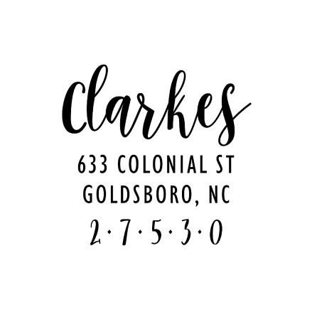 Whimsical Script | Custom Self-Inking Stamps