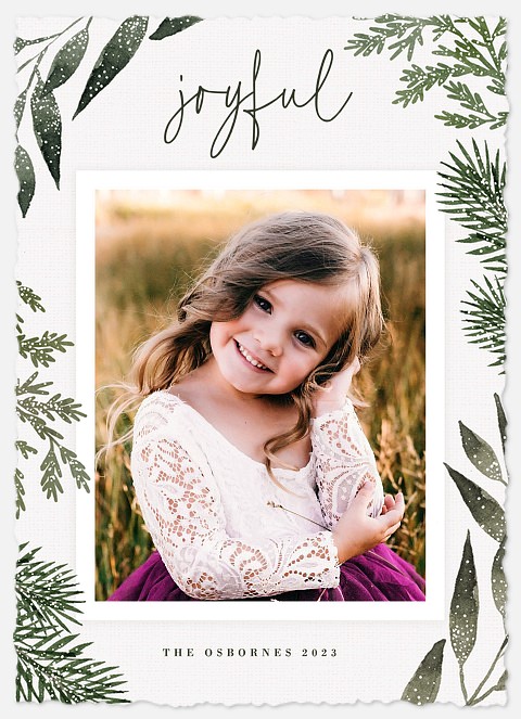 Snowdusted Holiday Photo Cards