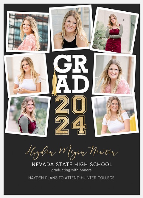 Grad Tassel Collage Graduation Cards