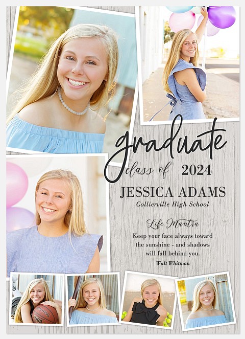 Snapshot Collage Graduation Cards