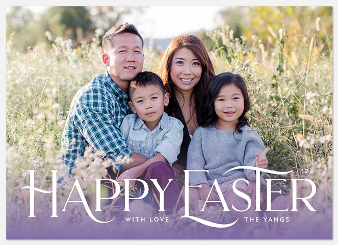 Spring Gradient Easter Photo Cards
