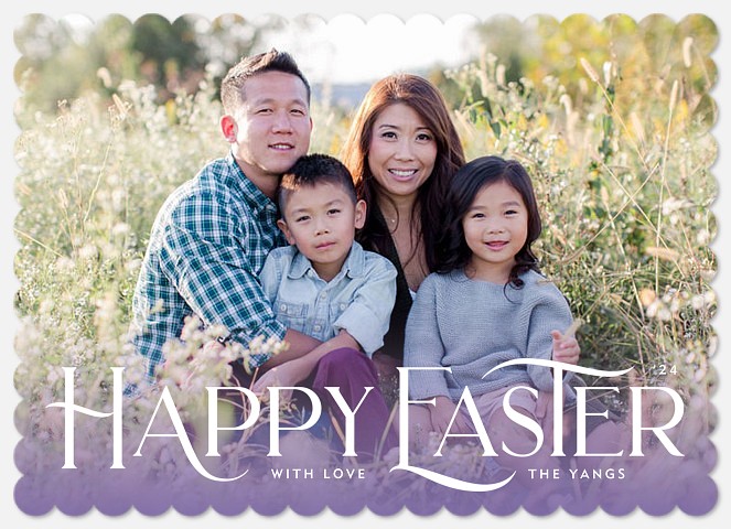 Spring Gradient Easter Photo Cards