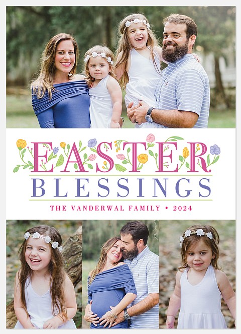 Easter Blooms Easter Photo Cards