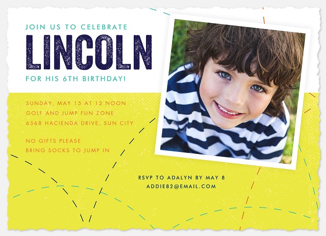 Time to Jump Kids' Birthday Invitations