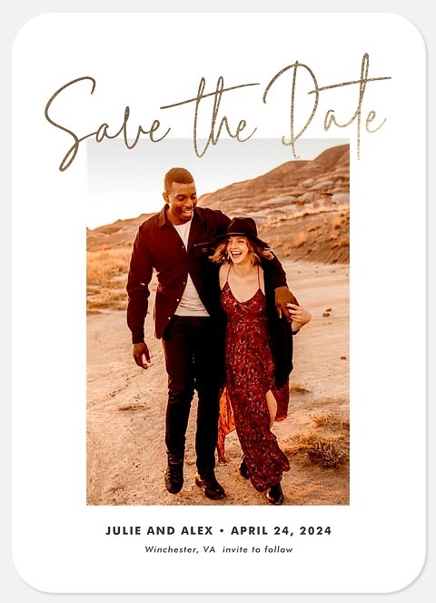 Modern Love Save the Date Photo Cards