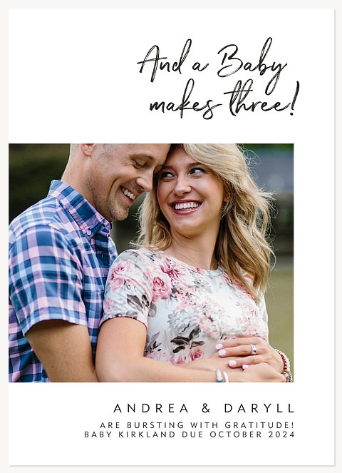 Baby Makes Three Pregnancy Announcements
