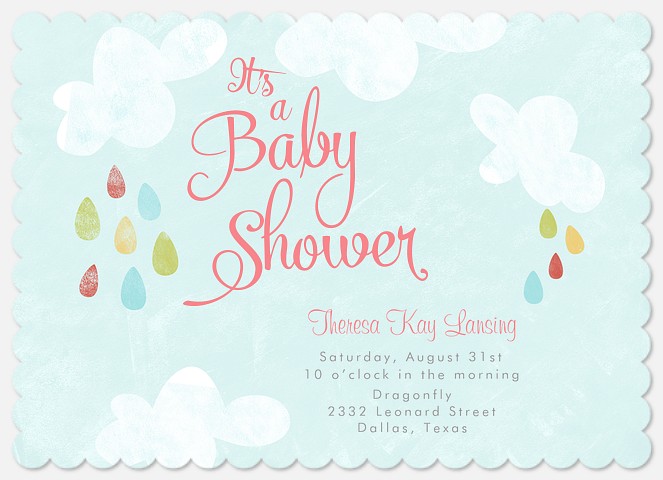 Happy Showers Baby Shower Invitations