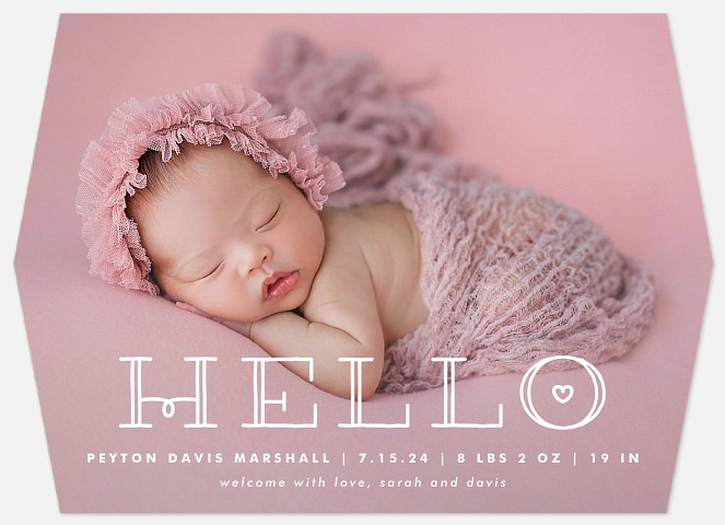 Little Beloved Baby Birth Announcements