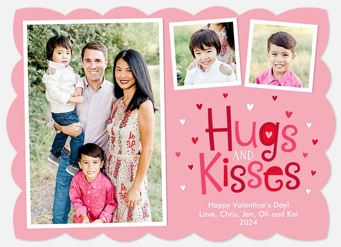 All the Hugs Valentine Photo Cards