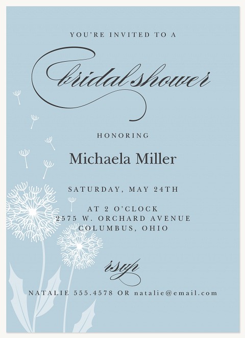 Sweet Wishes Bridal Shower Invitations