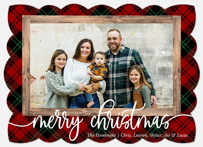 Winter Cabin Holiday Photo Cards