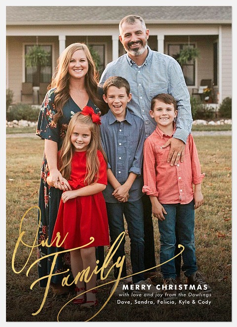 Our Family Holiday Photo Cards