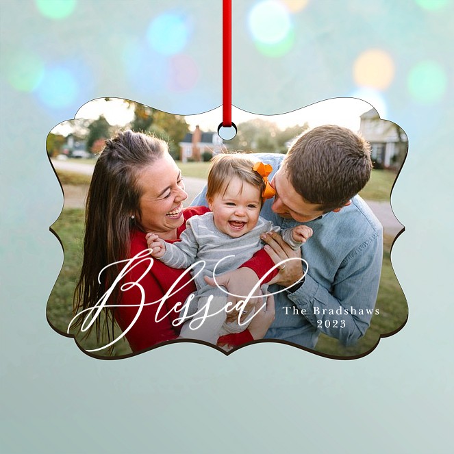 Simply Blessed Custom Ornaments