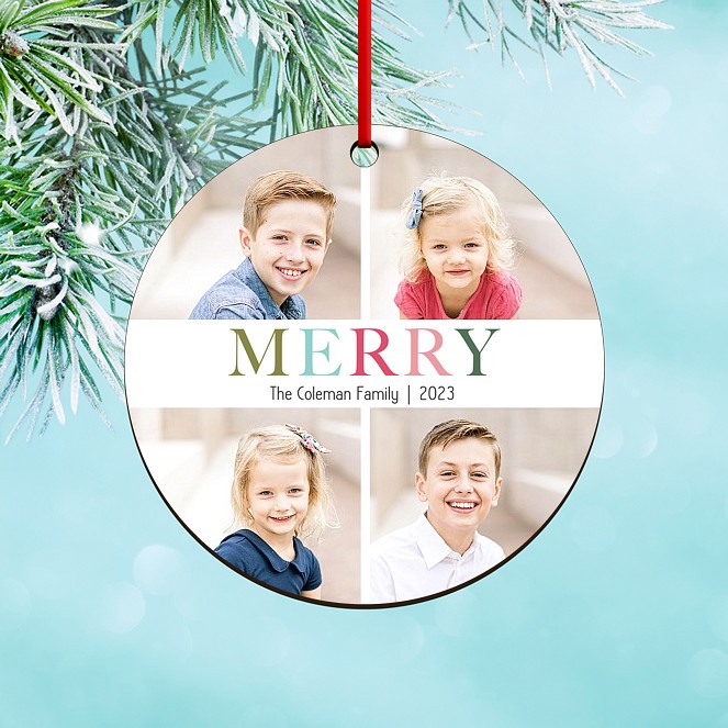Merry and Bright Custom Ornaments
