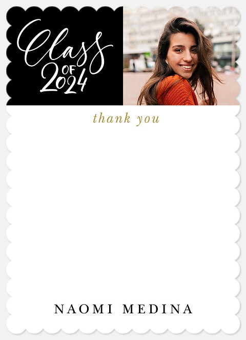 Class of Script Thank You Cards 