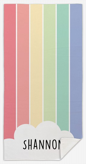 Rainbow Day Custom Beach Towels