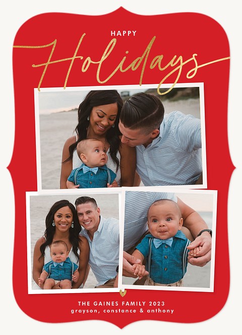Sweet Simplicity Personalized Holiday Cards