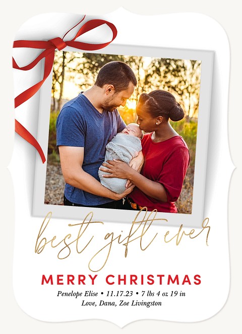 Best Gift Ever Personalized Holiday Cards