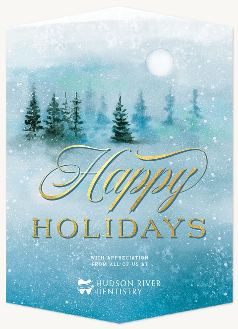 Snowy Landscape Business Holiday Cards
