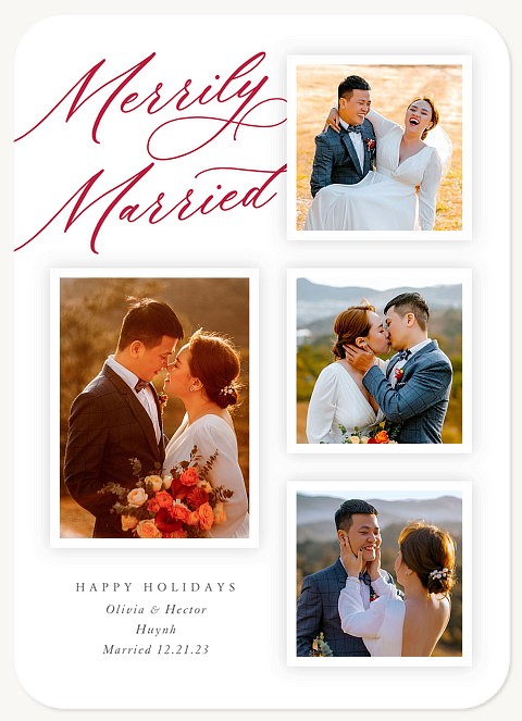 Married Moments Personalized Holiday Cards