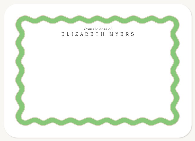 Simple Scallop Stationery