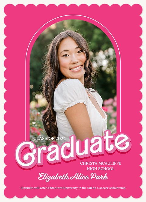 Pretty in Pink Graduation Cards