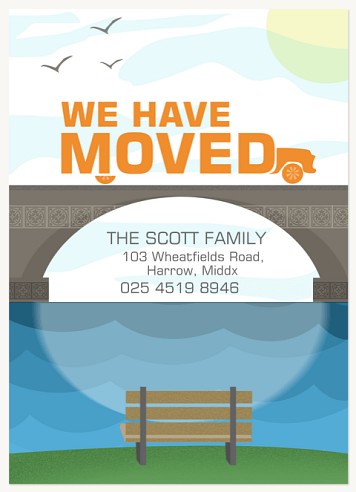 On Our Way We've Moved Announcements