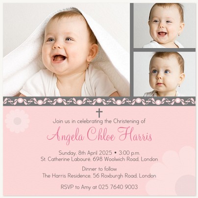 Her Sweet Blessing Christening Invitations | Christening Invites