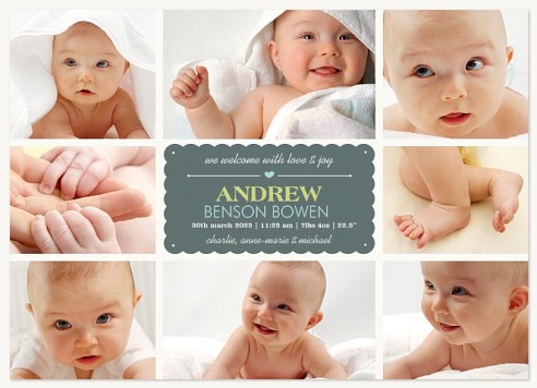 Eight X Love Baby Announcements