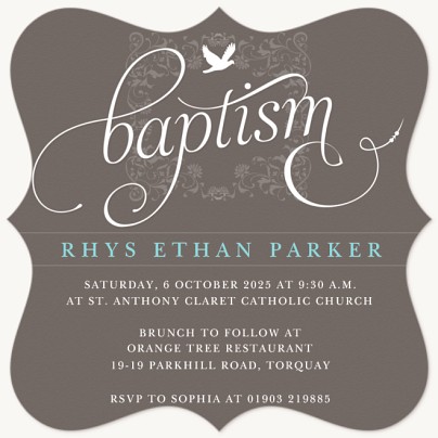 Love Dove Christening Invitations | Christening Invites