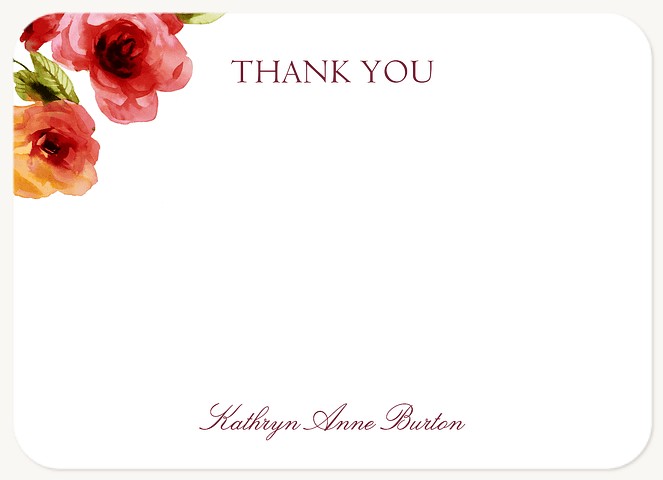 Bloom Bouquet Thank You Cards for Women