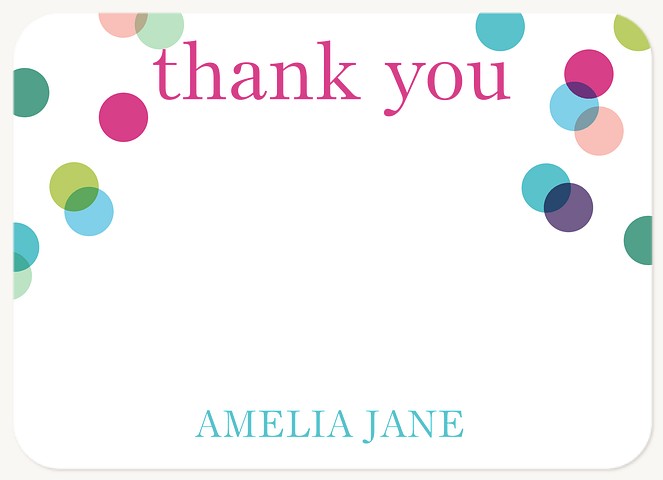 Tiny Bubbles Thank You Cards 
