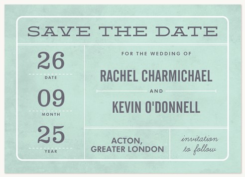 That's the Ticket Save the Date Cards