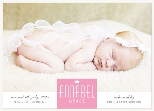 Miss Modern Baby Announcements