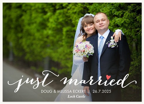 Married Hearts Wedding Announcements