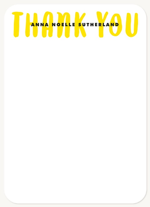 Painterly Grad Thank You Cards 