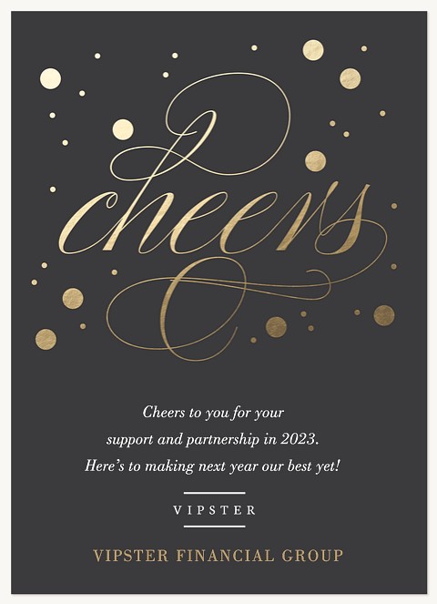 Cheerful Bubbles  Business Holiday Cards