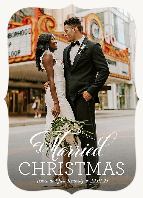 Newlywed Whimsy Christmas Cards