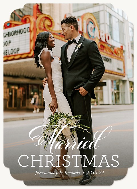 Newlywed Whimsy Christmas Cards