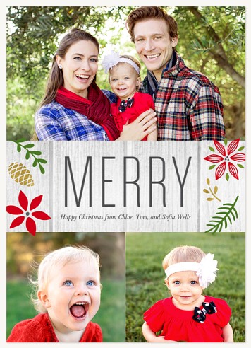 Merry Foliage Christmas Cards