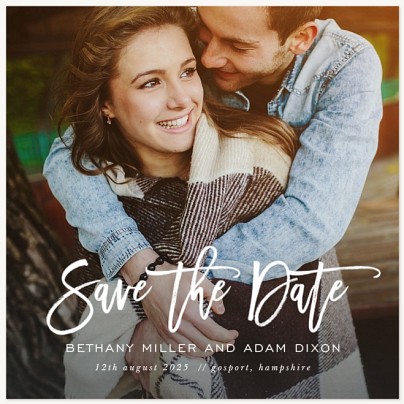 Effortless Signature Save the Date Cards