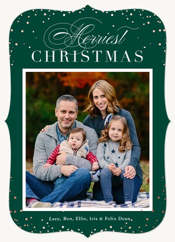 Wintry Confetti Christmas Cards