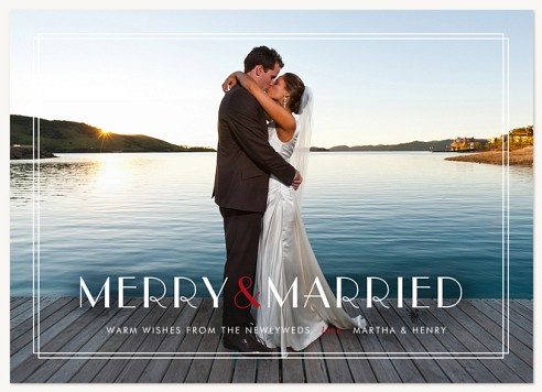 Merrily Married Christmas Cards