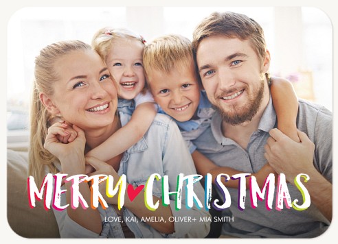 Colorful Wishes Christmas Cards