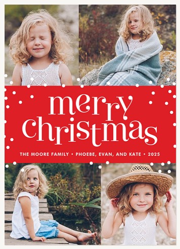 Holi Dots Christmas Cards