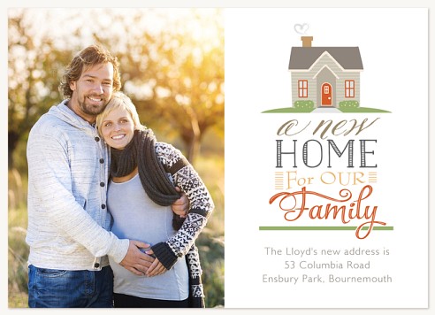 Family Home We've Moved Announcements